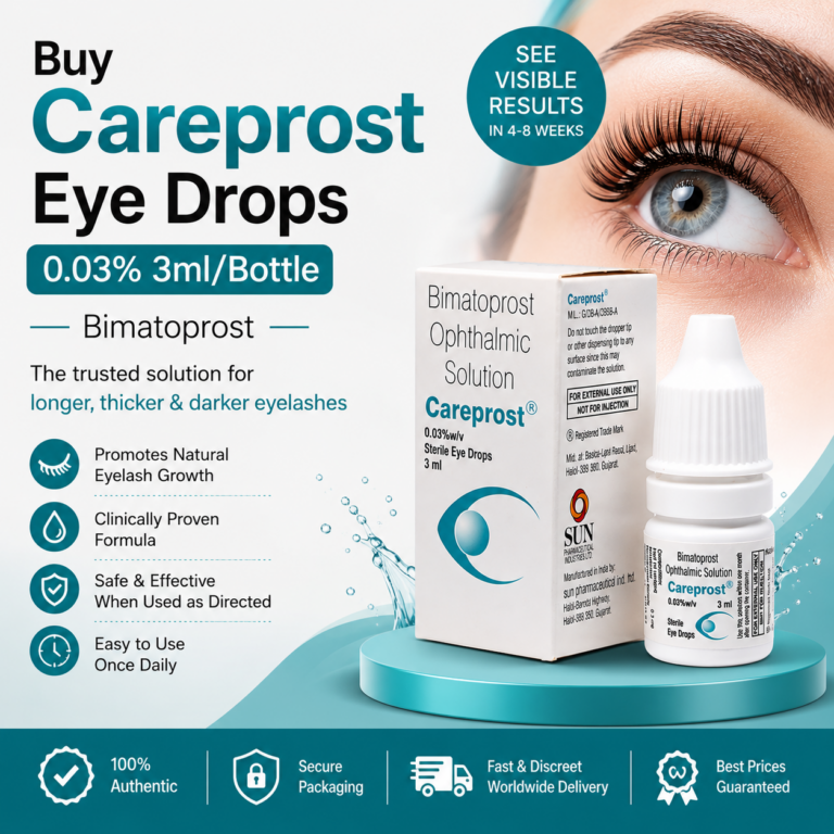 Buy Careprost Eye Drops 0.03% 3mlBottle - Bimatoprost