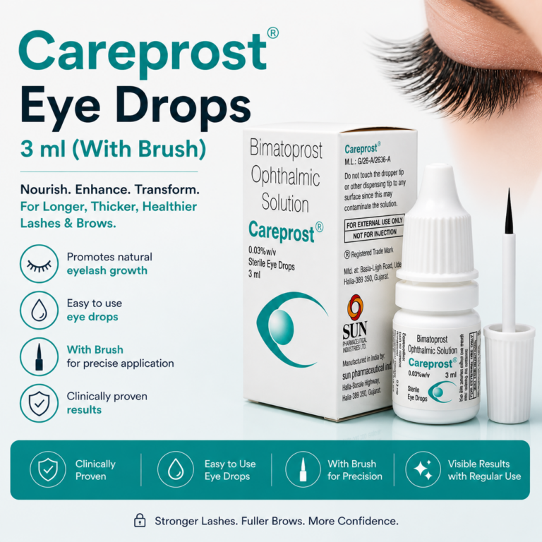 Careprost Eye Drops 3 ml (With Brush)