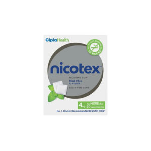 Nicotex Nicotine Sugar Free 4mg Chewing Gums Mint Plus