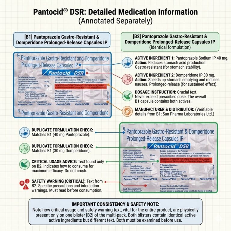 Pantocid DSR capsule for acidity, bloating, heartburn and acid reflux relief